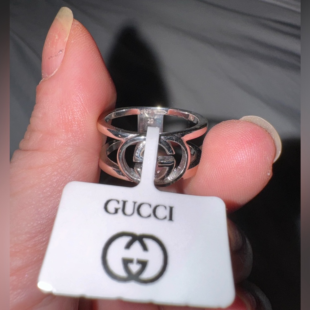 GUCCI INTERLOCKING WIDE OPEN BAND - Picture 6 of 13